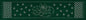 Sashiko Australia Lotus Flower and Seven Treasures Runner - GREEN , piecing and stitching