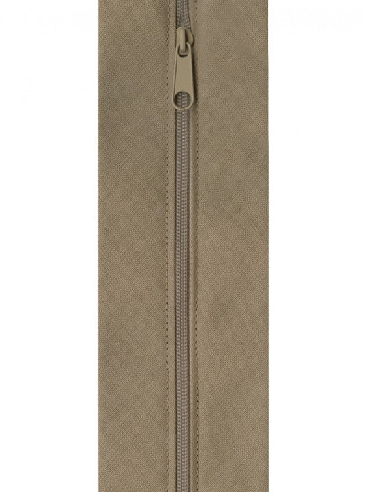 Zippity-Do-Done 457 mm Zipper - Pull Tan for bag making and sewing projects