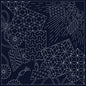 Sashiko Cloth - Kaleidoscope , piecing and stitching