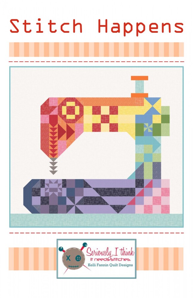 Stitch Happens Wall Hanging Pattern , sewing and fabric marking