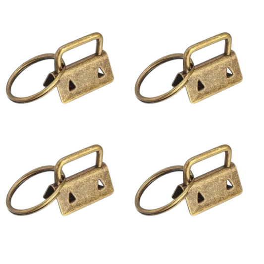 Antique Gold Key Fobs 5 Pack 25mm sewing and quilting product
