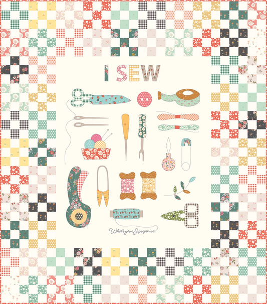Sunsetridge Panel Quilt Kit for patchwork, quilting and sewing