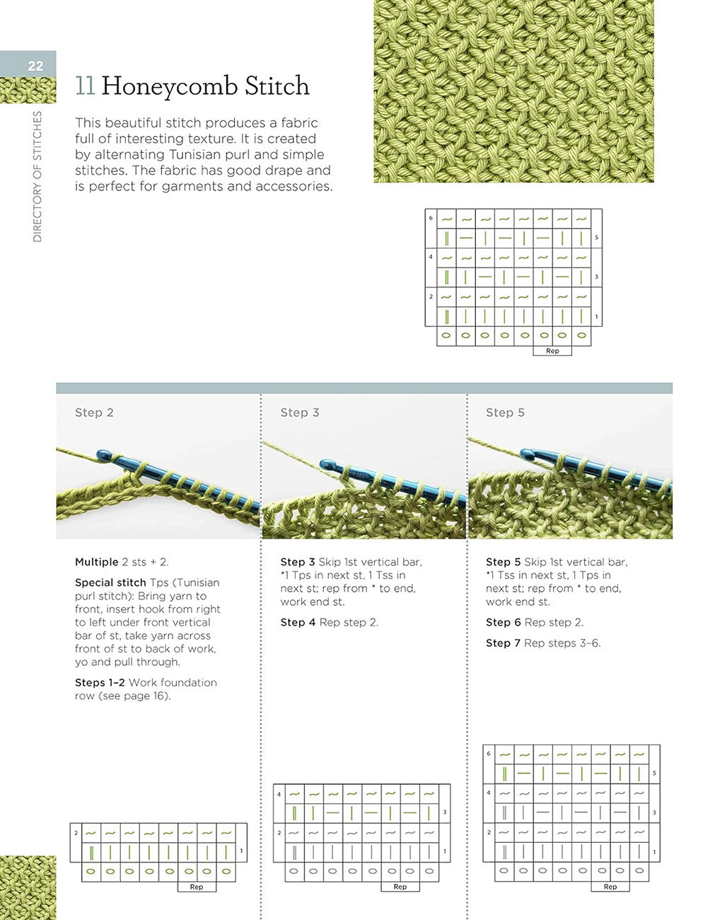 Tunisian Crochet Stitch Dictionary Book – book preview 2