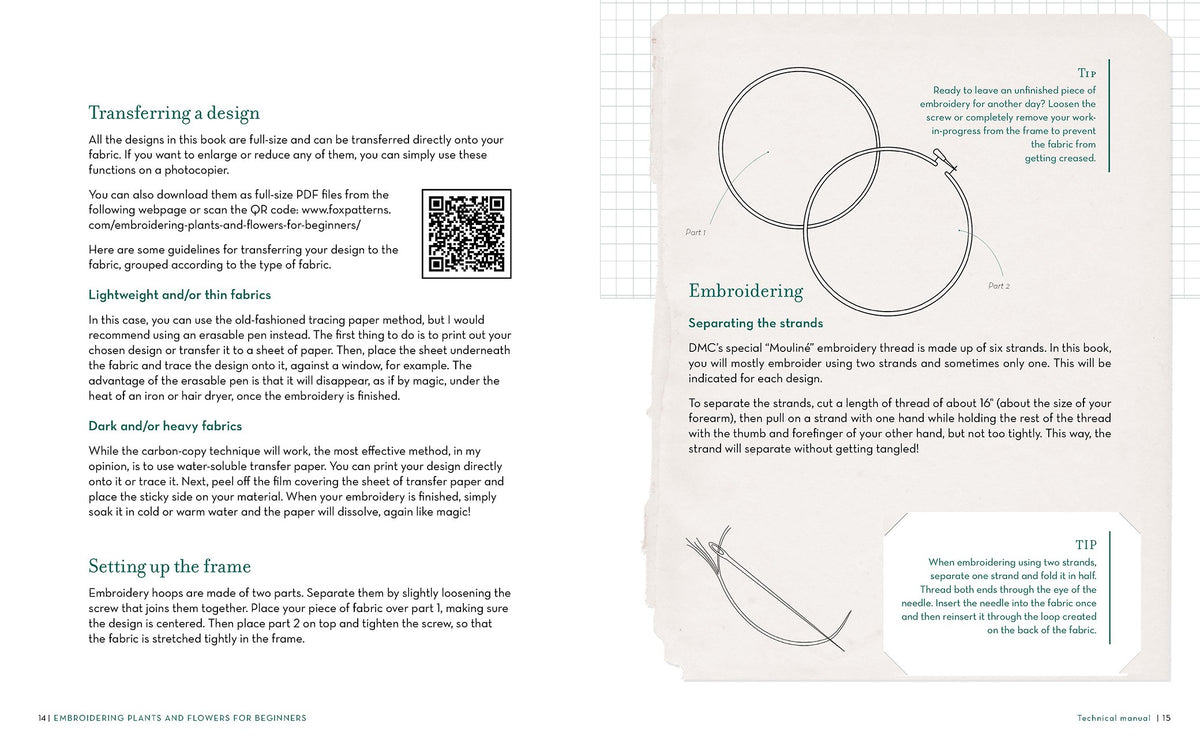 Embroidering Plants and Flowers for Beginners Book – book preview 3