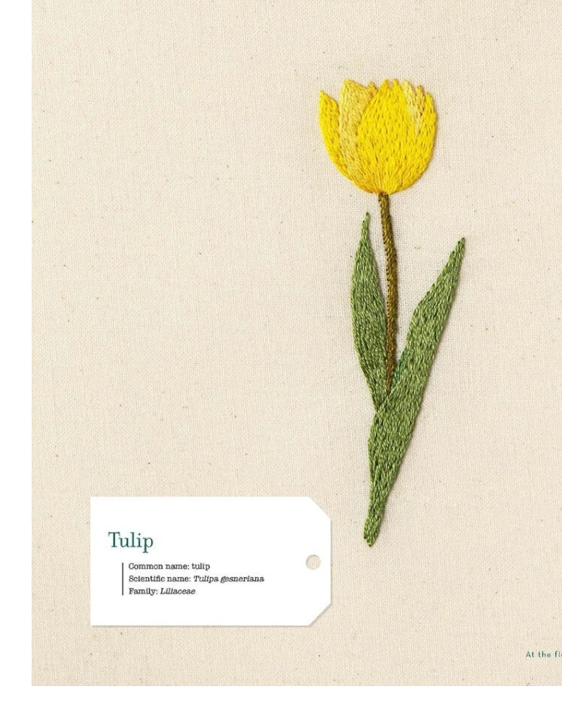Embroidering Plants and Flowers for Beginners Book for bag making and sewing projects