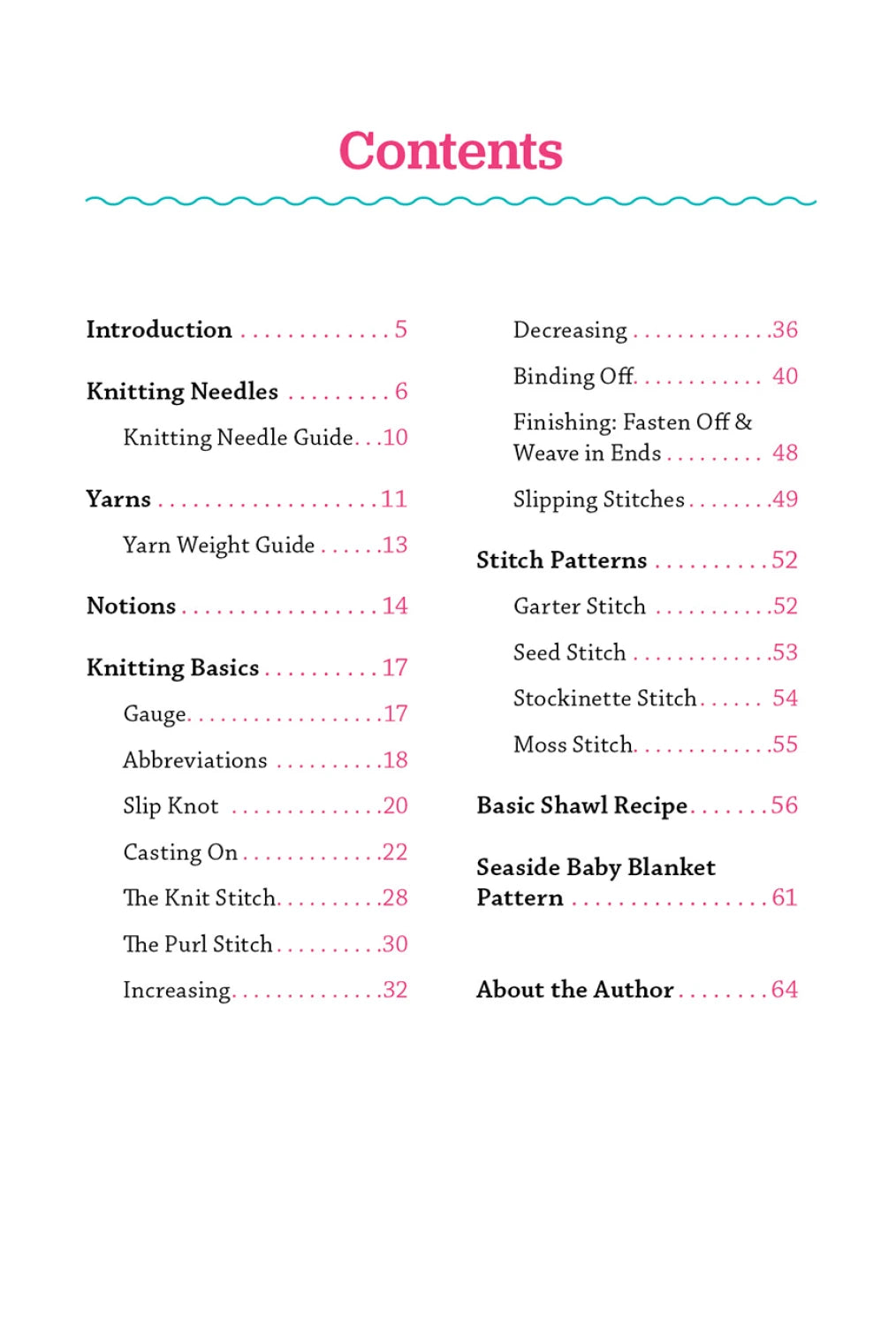 Pocket Guide to Knitting