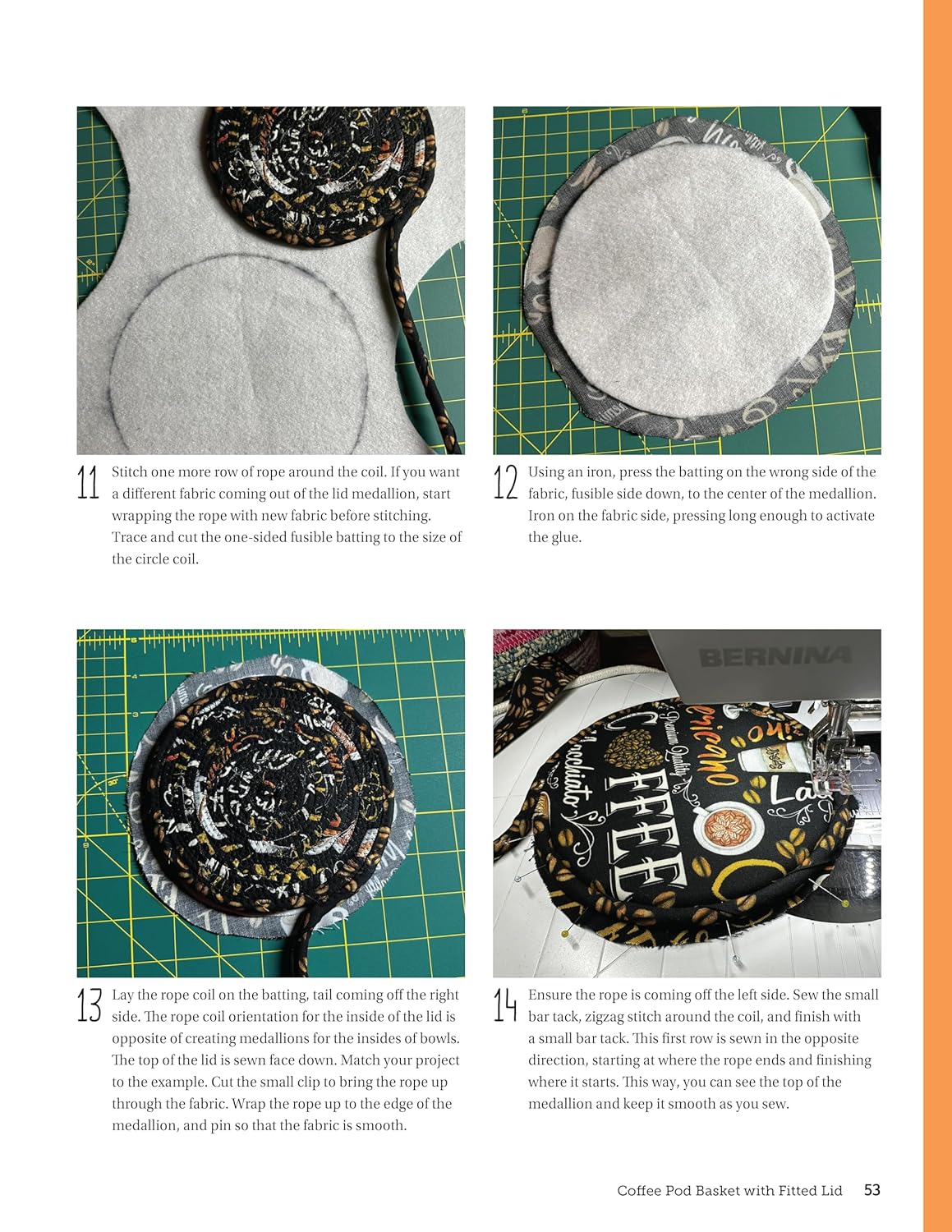 Creative Zigzag Rope Sewing – sample step-by-step sewing instructions