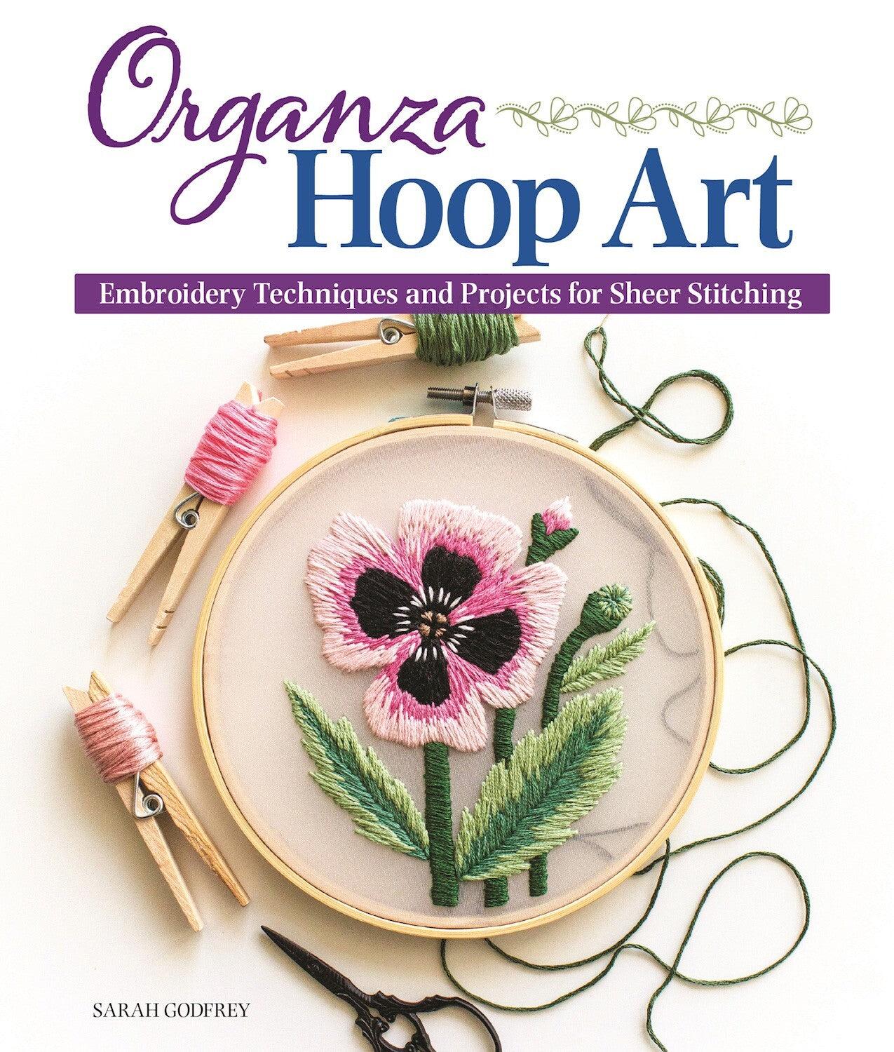 Organza Hoop Art Book for embroidery, stitching and needlework