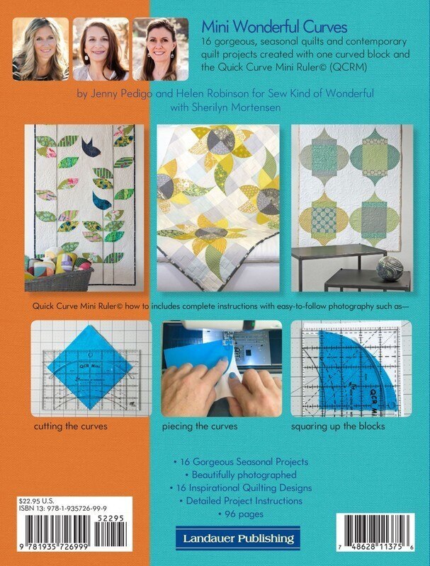 Mini Wonderful Curves Book - Sew Kind of Wonderful , quilting and craft projects