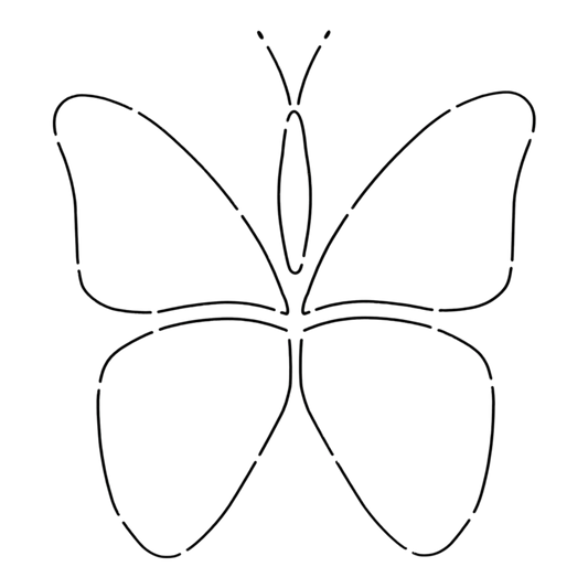 Quilt Stencil | BUTTERFLY | 8.5 x 229 mm for precise cutting, marking and patchwork