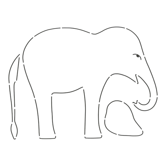 Quilt Stencil | Elephant for precise cutting, marking and patchwork