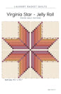 Virginia Star - Jelly Roll Quilt Pattern for patchwork, quilting and sewing