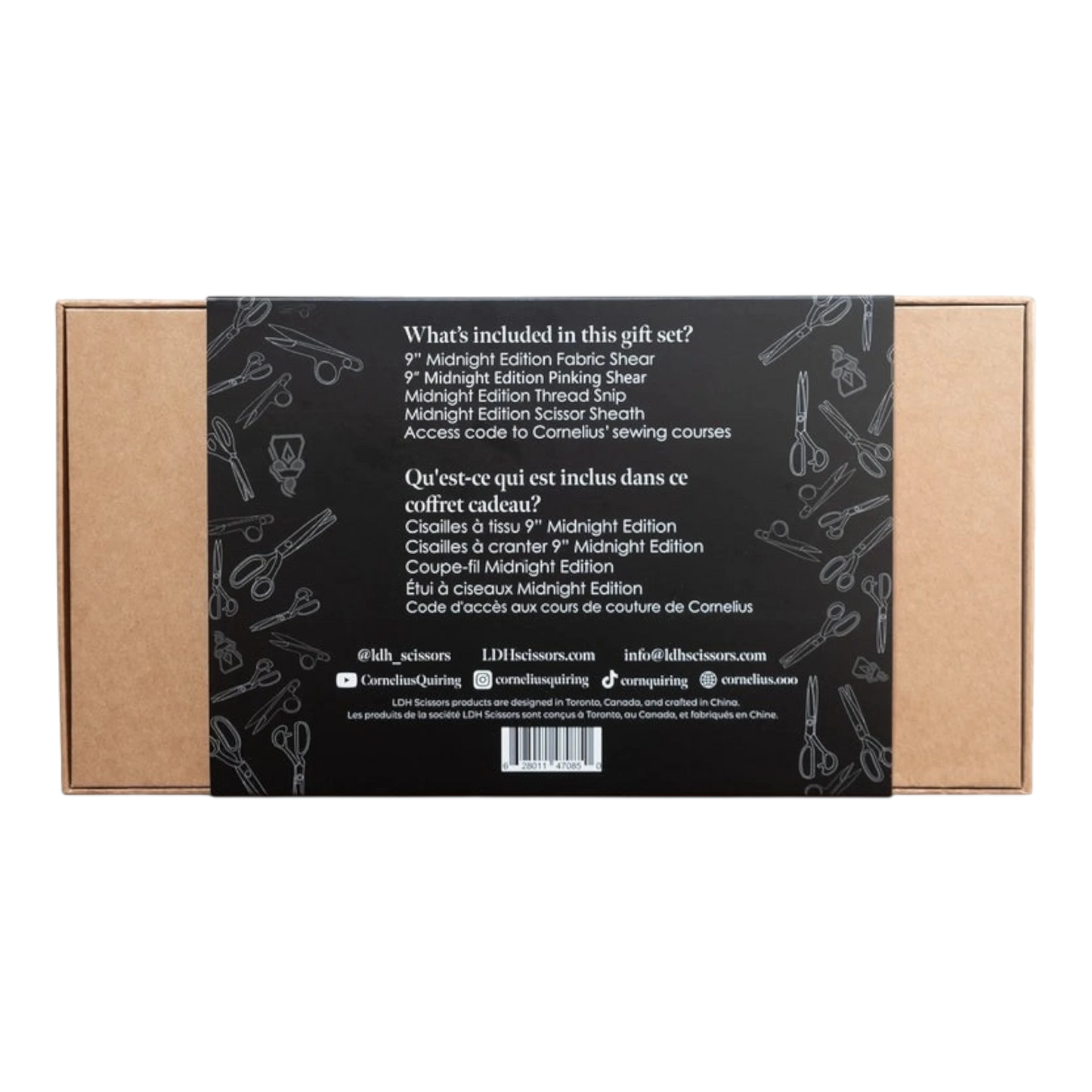 Cornelius Quiring x LDH Midnight Edition Gift Set Limited Edition for bag making and sewing projects