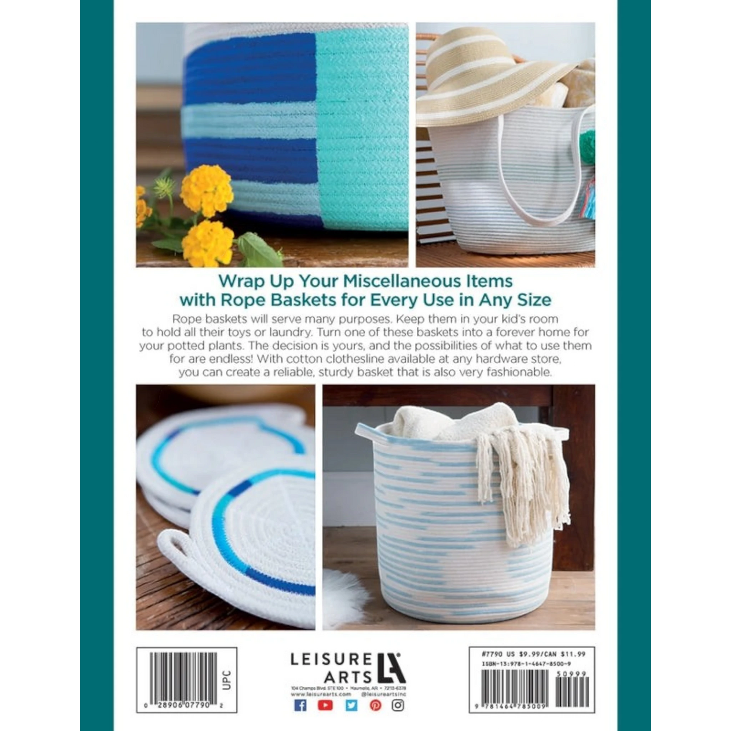 Leisure Arts Learn to Make Rope Baskets sewing and quilting product
