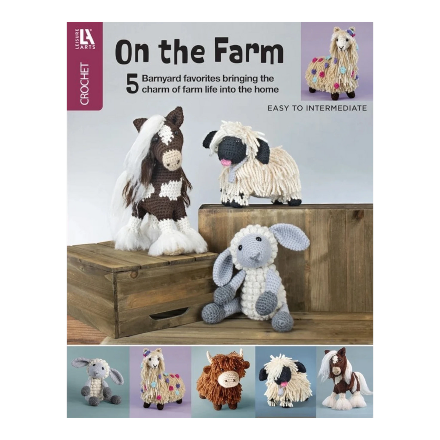 On The Farm Crochet Book , quilting and craft projects