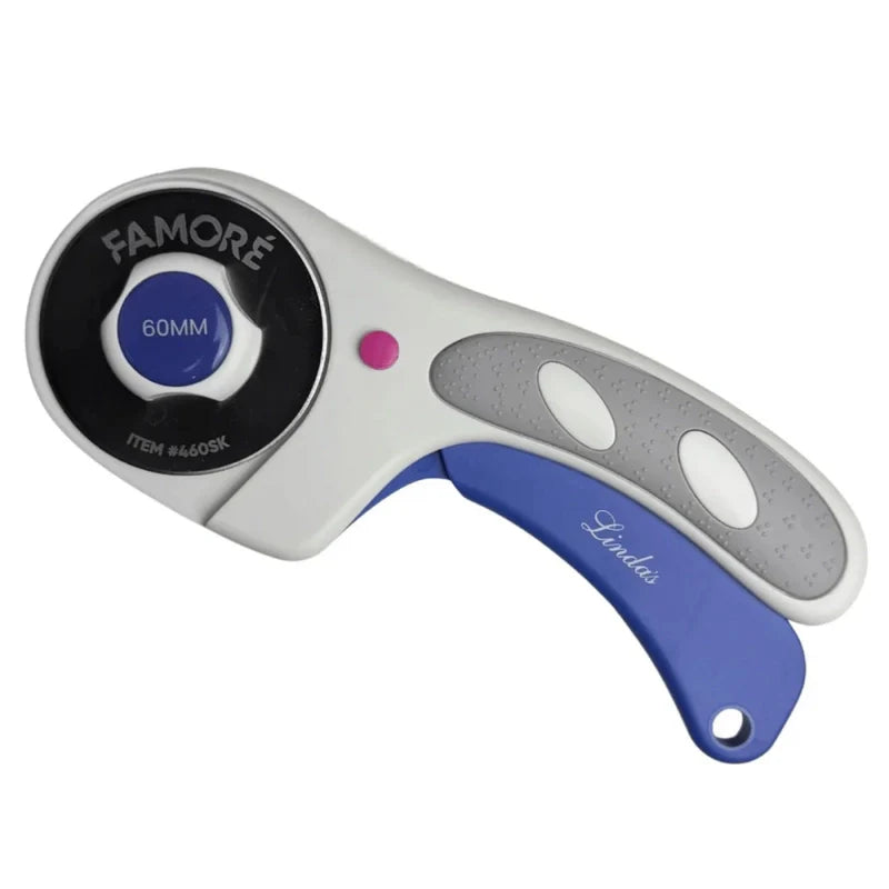 Linda's 45 mm Ergonomic Rotary Cutter , quilting and fabric cutting