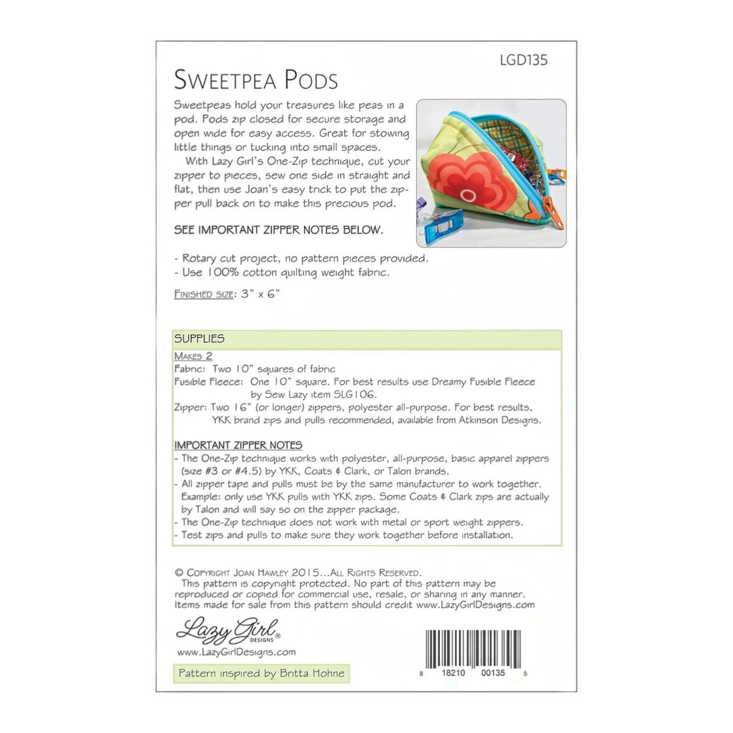 Sweetpea Pods Pattern