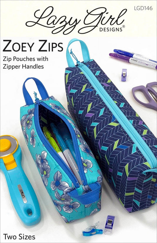Zoey Zips Bag Pattern for bag making and sewing projects