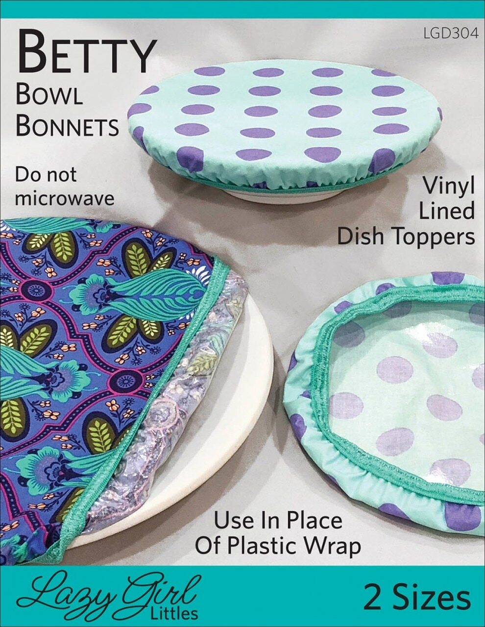 Betty Bowl Bonnets Pattern , quilting and craft projects