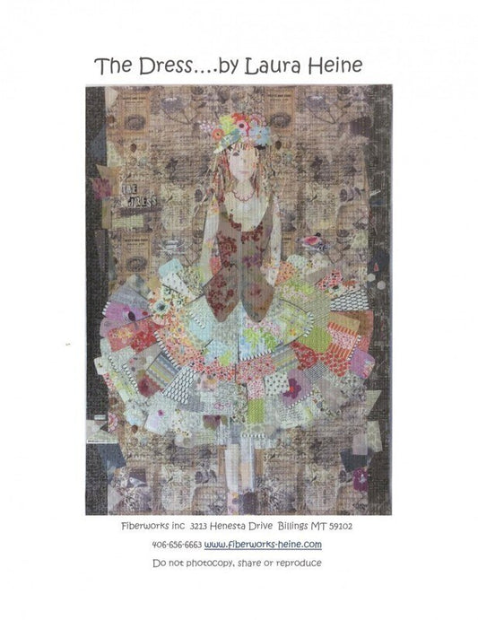 Laura Heine The Dress Collage Pattern , quilting and craft projects