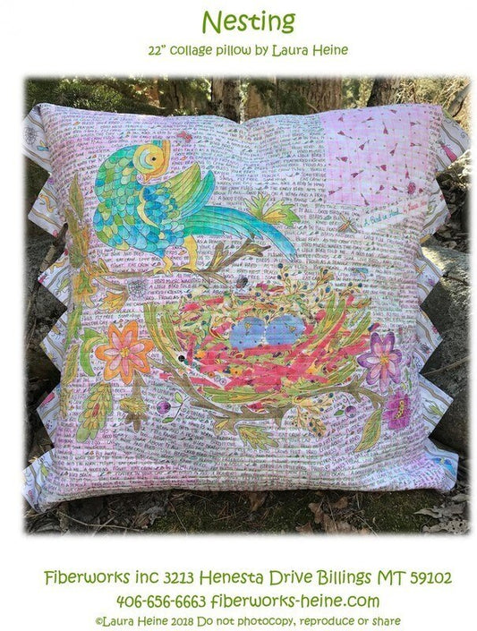 Laura Heine Nesting Pillow Collage Pattern , quilting and craft projects