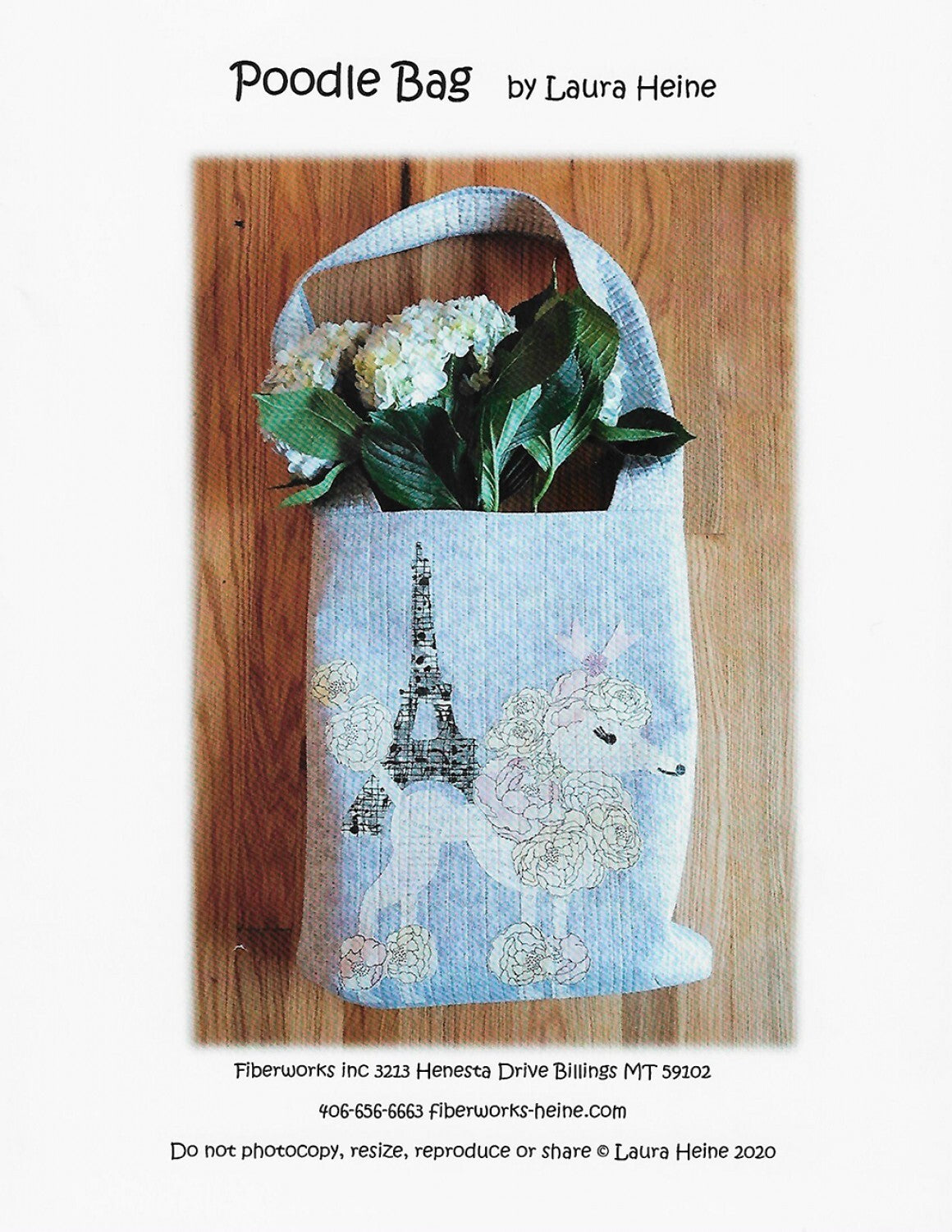 Laura Heine Poodle Bag Collage Pattern , quilting and craft projects