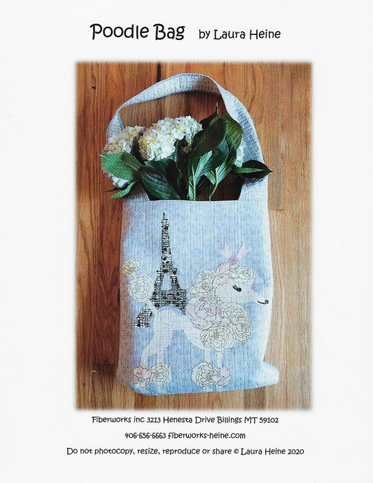 Laura Heine Poodle Bag Collage Pattern , quilting and craft projects