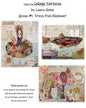Laura Heine Teeny Tiny Collage Pattern - Group1 - Dress Fish Elephant , quilting and craft projects
