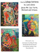 Laura Heine Teeny Tiny Collage Pattern Group 4 - 3 patterns , quilting and craft projects