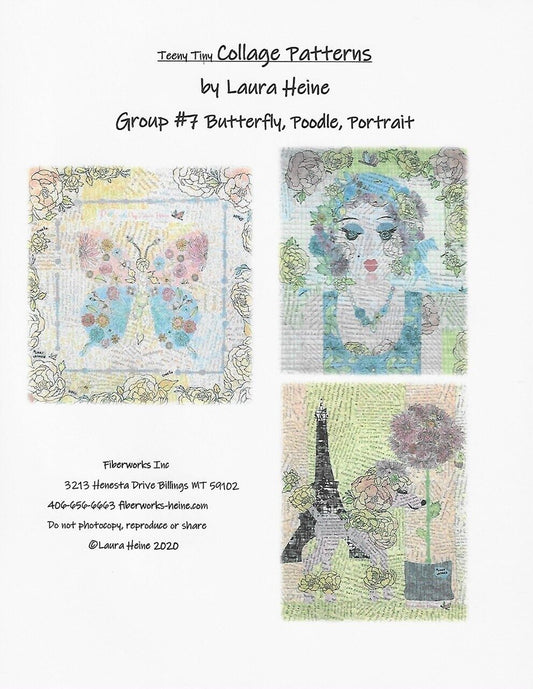Laura Heine Teeny Tiny Collage Pattern - Group7 , quilting and craft projects
