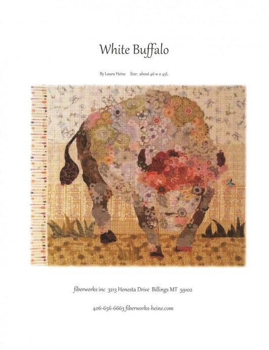 Laura Heine - White Buffalo Collage Pattern , quilting and craft projects