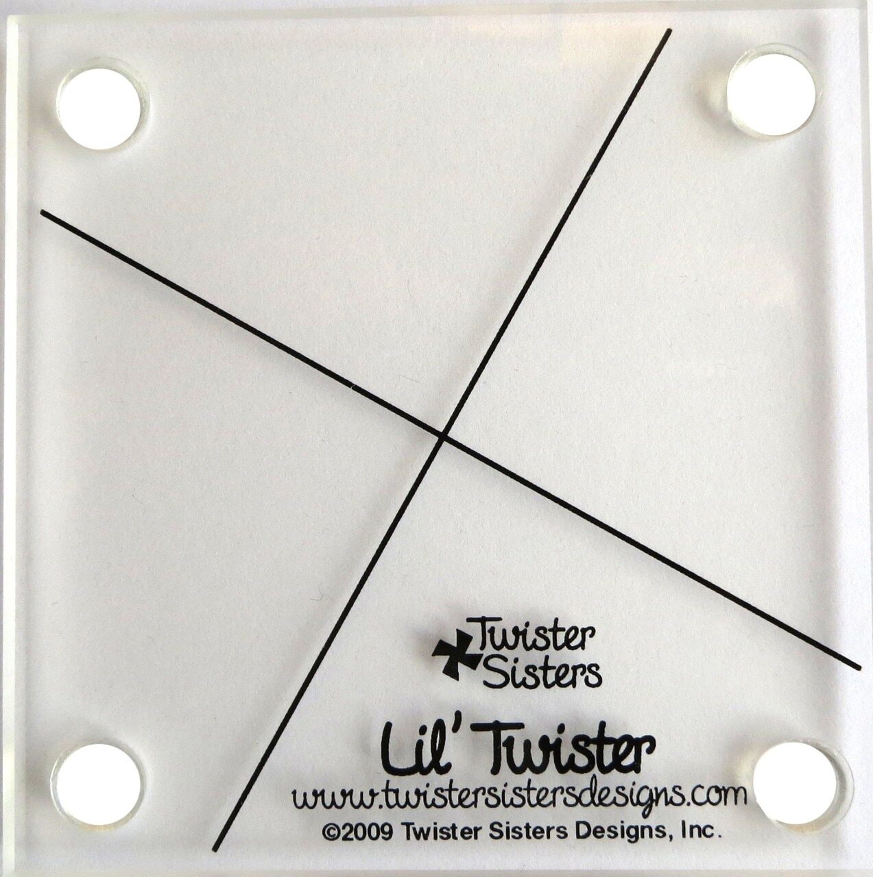 Lil' Twister Pinwheel Template for precise cutting, marking and patchwork