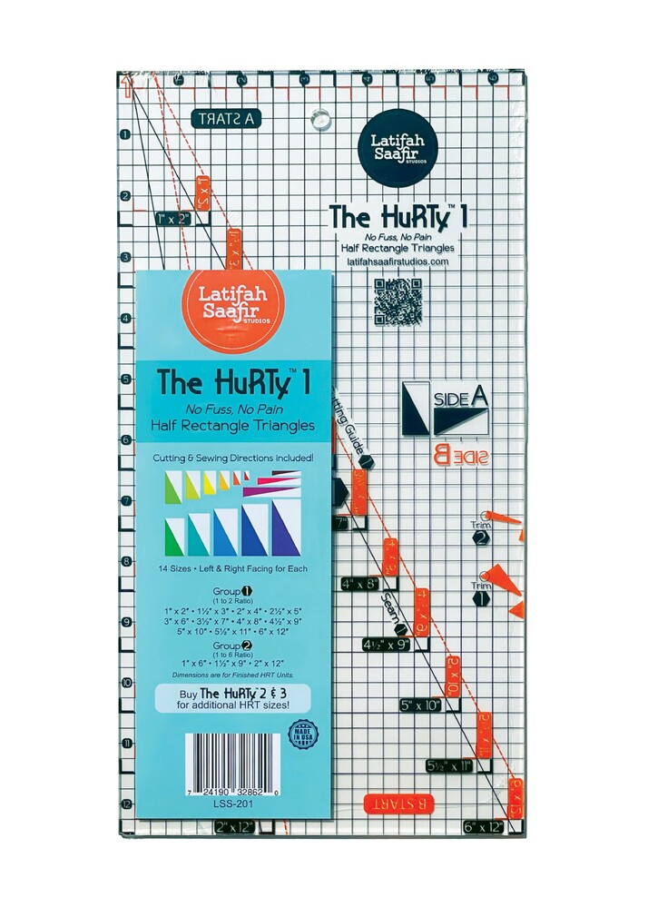 The HuRTy 1 Ruler for precise cutting, marking and patchwork