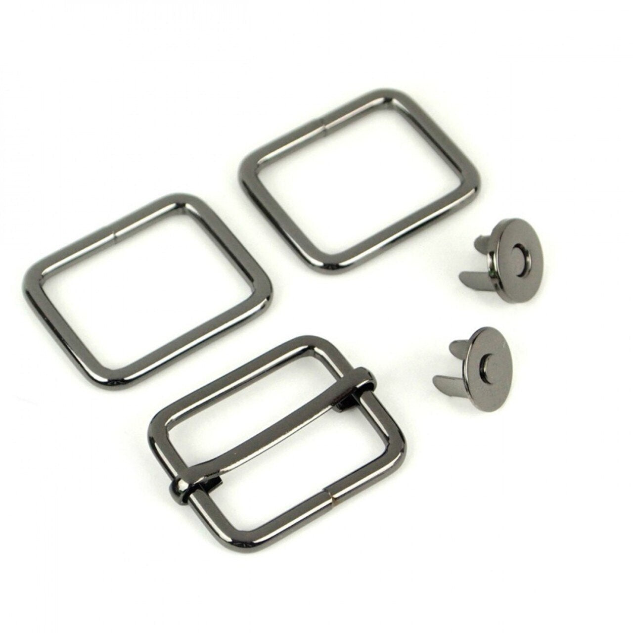 Charade Hardware Kit - Gunmetal for bag making and sewing projects