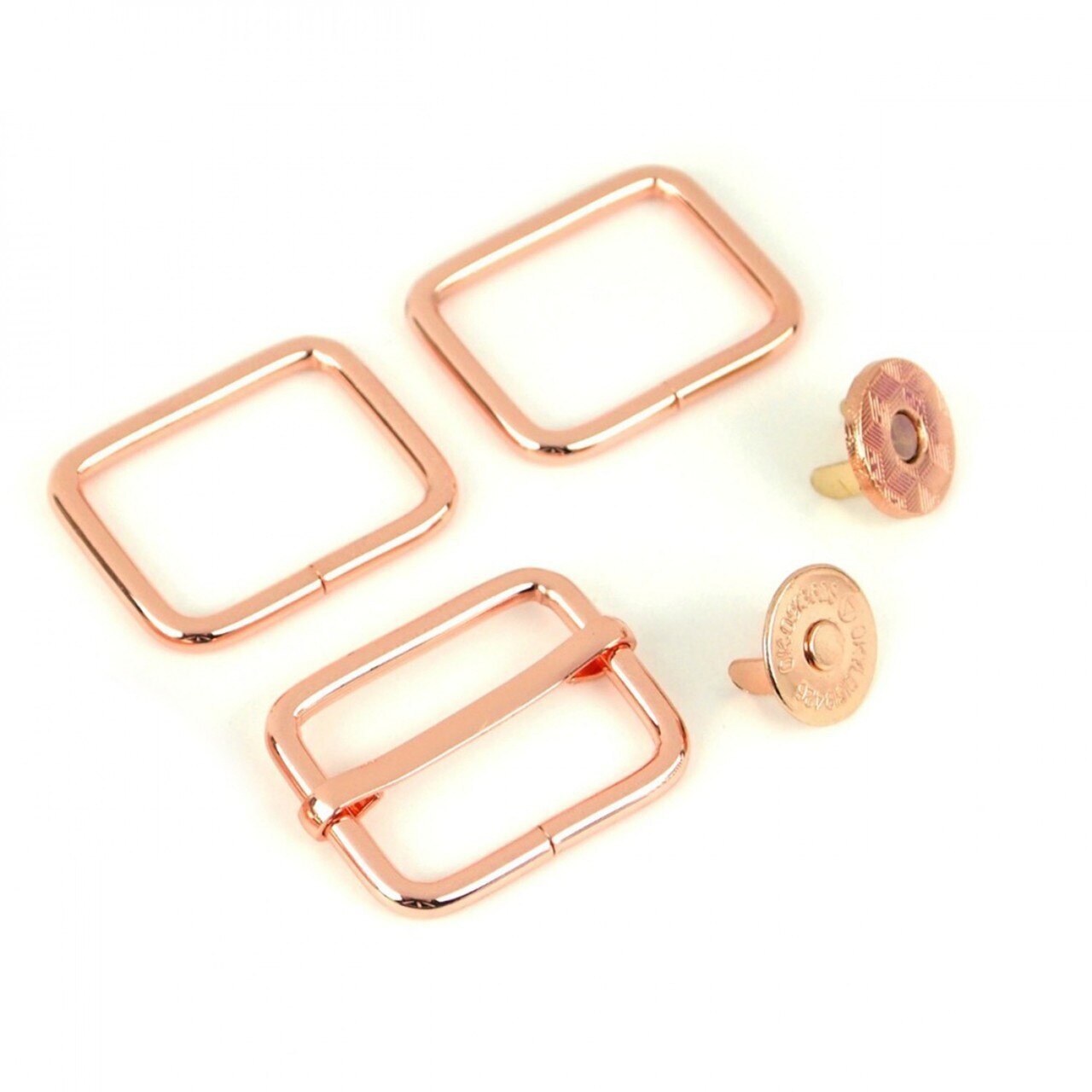 Charade Hardware Kit - Rose Gold by Sallie Tomato for bag making and sewing projects