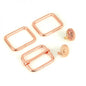 Charade Hardware Kit - Rose Gold by Sallie Tomato for bag making and sewing projects