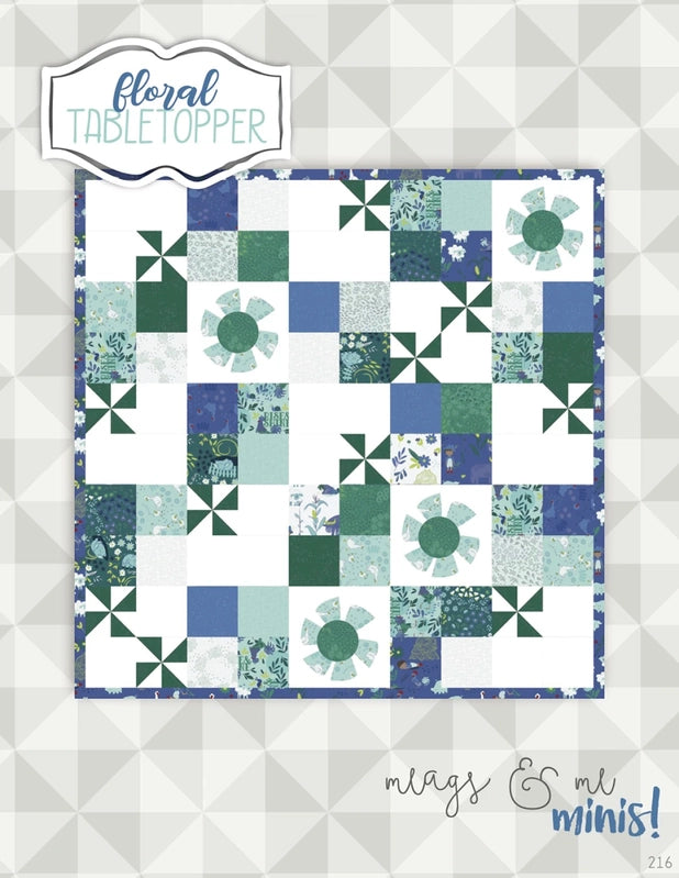 Floral Tabletopper Pattern , quilting and craft projects