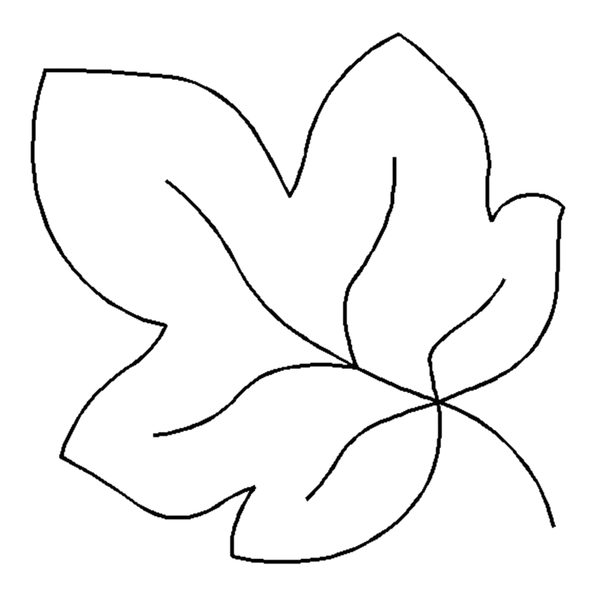 Quilt Stencil - Maple Leaf 178 mm for precise cutting, marking and patchwork