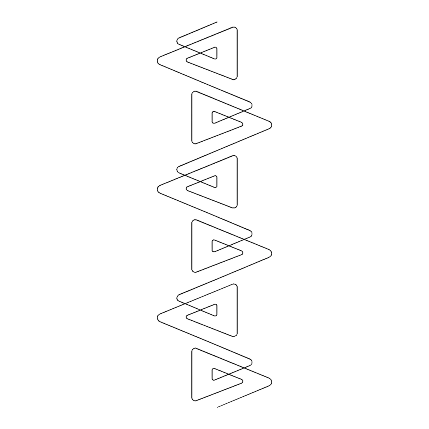 Quilt Stencil - Prism Border 102 mm for precise cutting, marking and patchwork