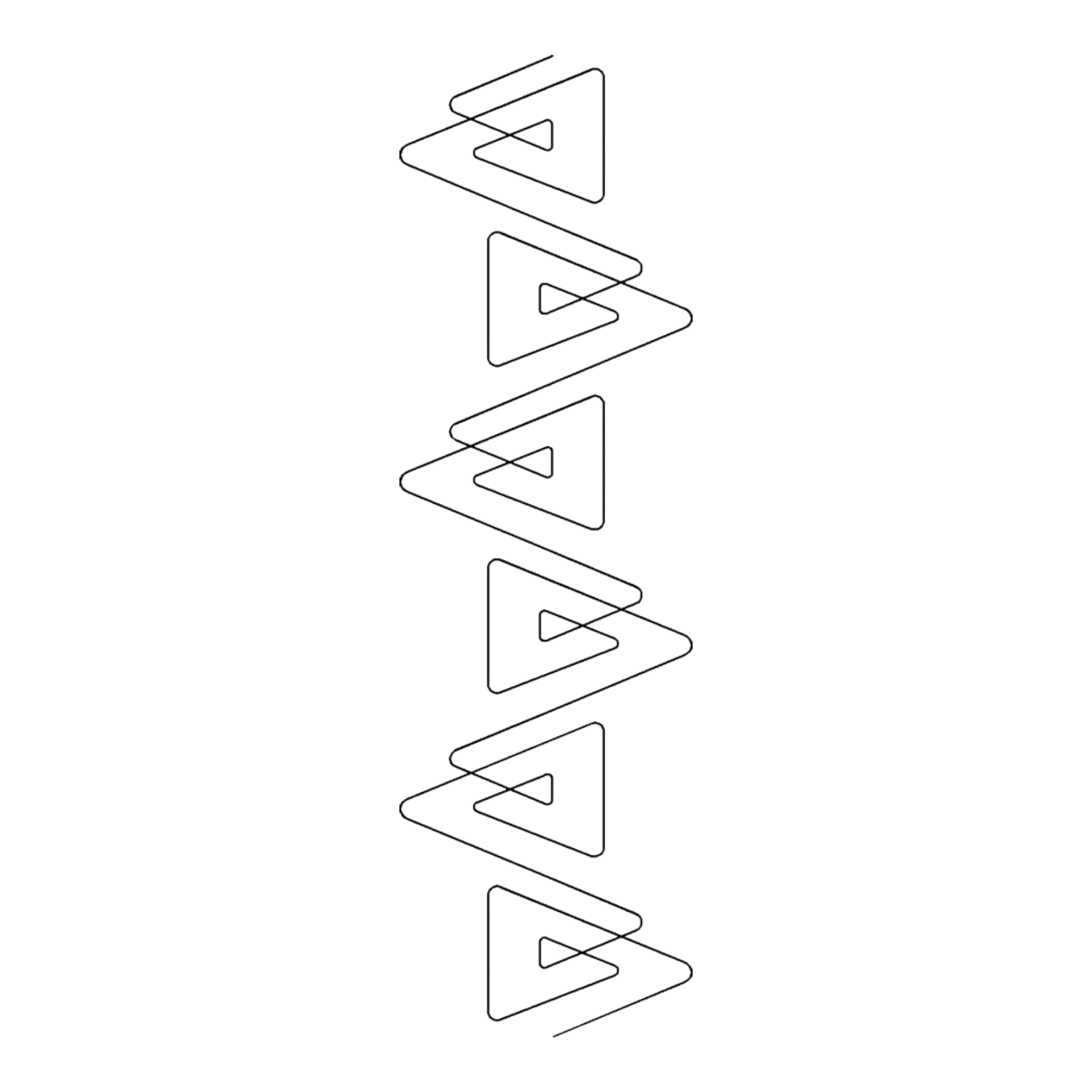 Quilt Stencil - Prism Border 102 mm for precise cutting, marking and patchwork