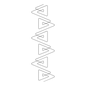 Quilt Stencil - Prism Border 102 mm for precise cutting, marking and patchwork