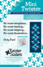 Mini Twister Pinwheel Template for precise cutting, marking and patchwork