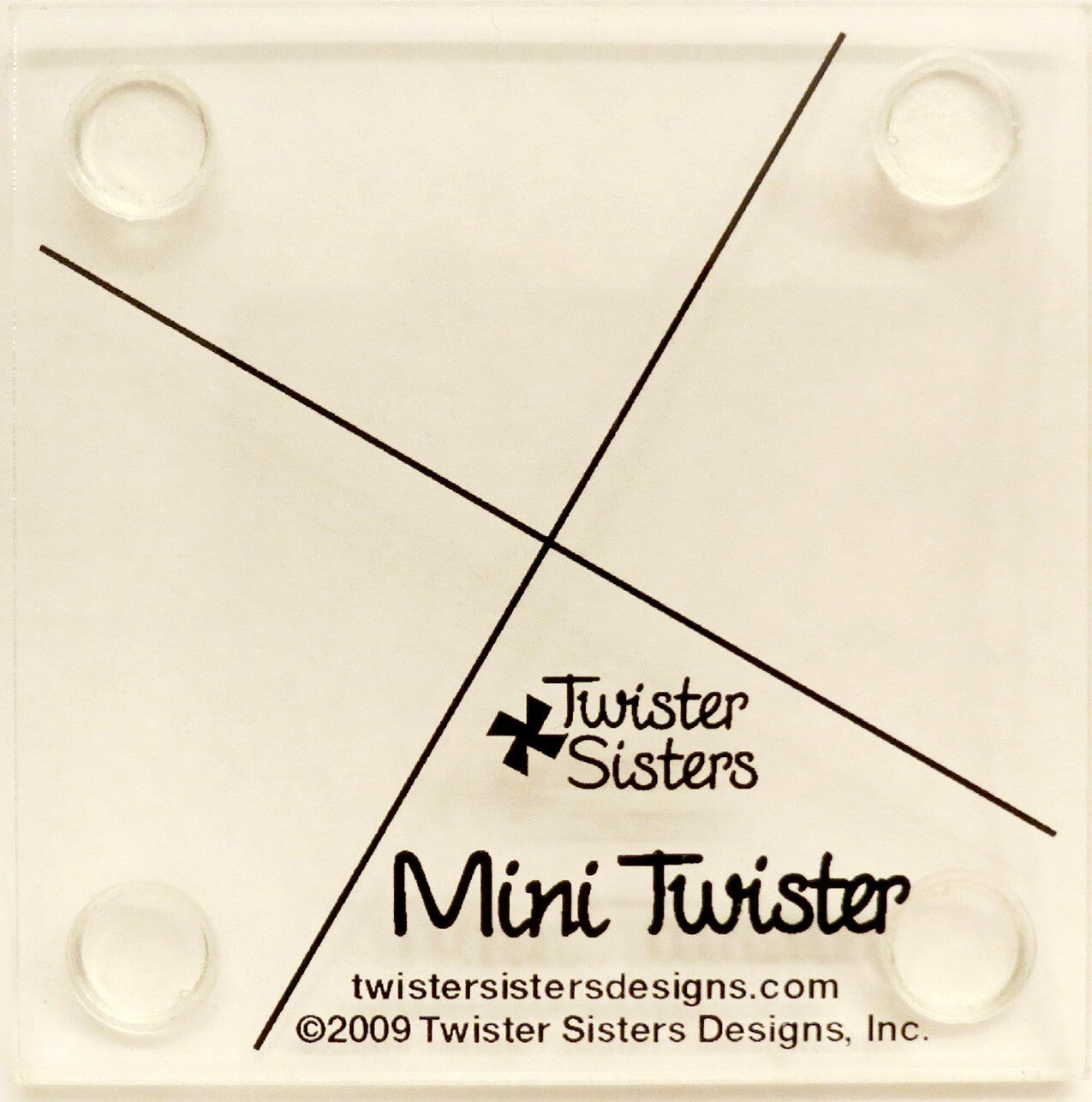 Mini Twister Pinwheel Template for precise cutting, marking and patchwork