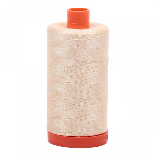 Aurifil Cotton Mako 50wt 1300m 2123 Butter