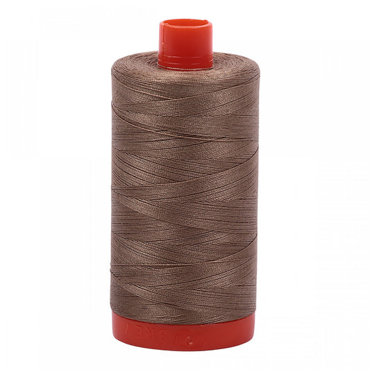 Mako Cotton Thread 50wt - Sandstone for patchwork, quilting and sewing
