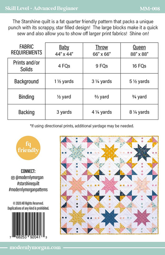 Starshine Quilt Pattern , quilting and craft projects