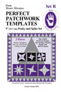 Perfect Patchwork Templates Set R Peaky & Spike for garment repair, mending and sewing projects