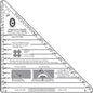 Marti Michell - Small Diagonal Set Triangle Ruler-76 mm to 229 mm for precise cutting, marking and patchwork