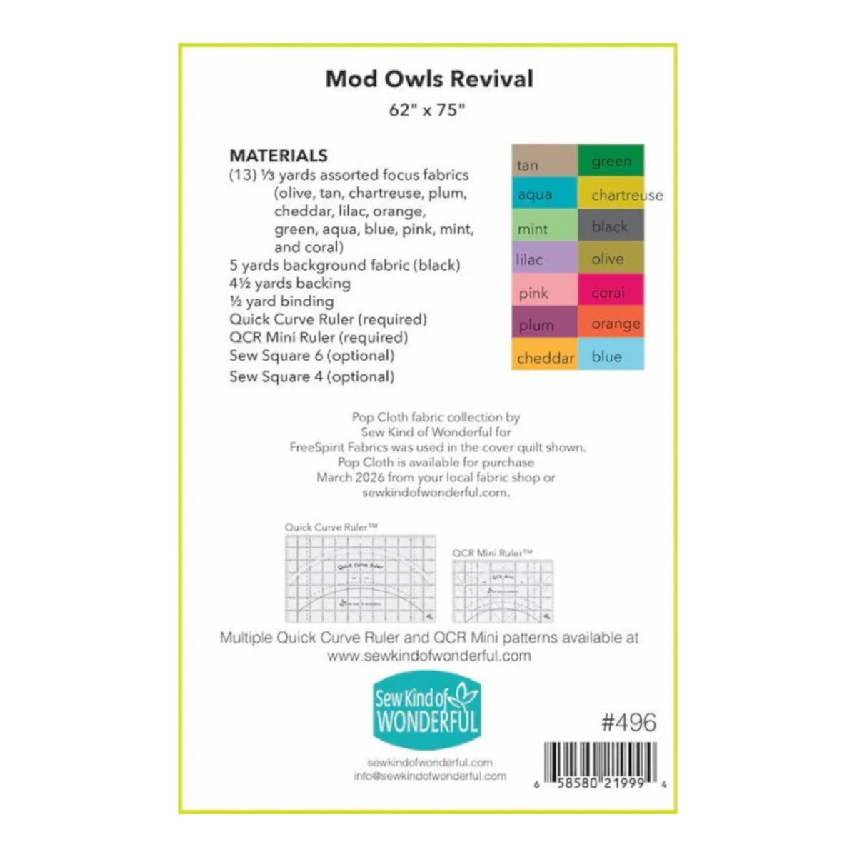 Mod Owls Revival Quilt Pattern