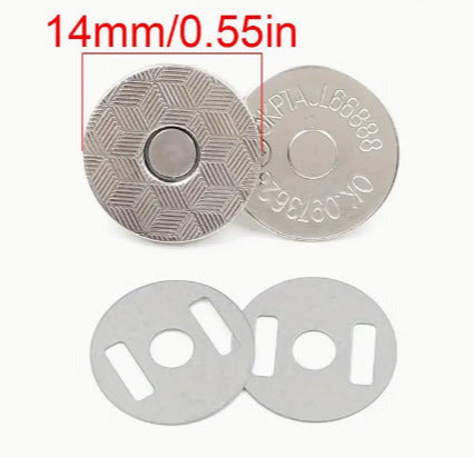 Magnetic Snaps - 14 mm for bag making and sewing projects